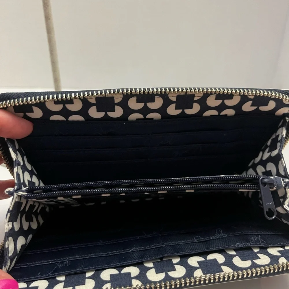 Vera Bradley Faux Leather Zip-Around Wallet - Picture 3 of 5